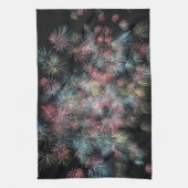 Kleurrijk Vuurwerk Theedoek (Verticaal)