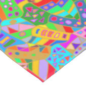 kleurrijk waanzinnig patroon moderne kunst hippe tafelkleed (Gekanteld)