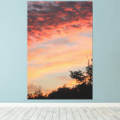 Kleurrijk wapenschilderij canvas afdruk (Insitu (Houten vloer))