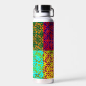 kleurrijk waterfles (Achterkant)