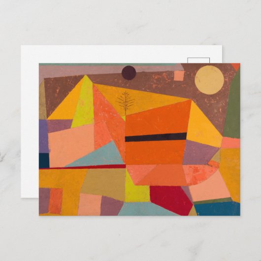 kleurrijk Waterverf Abstract landschap Briefkaart (Voorkant / Achterkant)