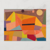 kleurrijk Waterverf Abstract landschap Briefkaart (Voorkant)