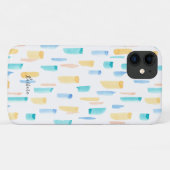 Kleurrijk Waterverf Abstract patroon penseelstreek Case-Mate iPhone Case (Achterkant (horizontaal))
