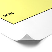 Kleurrijk waterverf abstracte voeg naam tekst toe poster (Hoek)