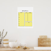 Kleurrijk waterverf abstracte voeg naam tekst toe poster (Keuken)