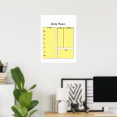 Kleurrijk waterverf abstracte voeg naam tekst toe poster (Thuiskantoor)