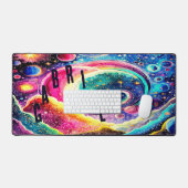 KLEURRIJK WATERVERF BUITENRUIMTE GEPERSONALISEERD  BUREAUMAT (Keyboard & Muis)