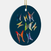 Kleurrijk waterverf butterflies keramisch ornament (Rechts)