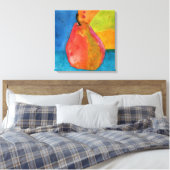 Kleurrijk Waterverf doek verf met dop Canvas Afdruk (Insitu (Slaapkamer))