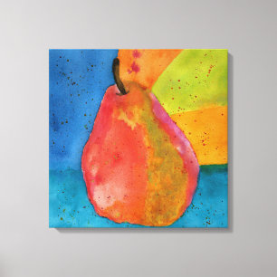 Kleurrijk Waterverf doek verf met dop Canvas Afdruk