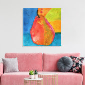 Kleurrijk Waterverf doek verf met dop Canvas Afdruk (Insitu (Woonkamer))