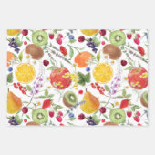 Kleurrijk Waterverf Fruit- en baardpatroon Inpakpapier Vel (Voorkant 2)