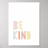 Kleurrijk Waterverf Nursery Poster (Voorkant)