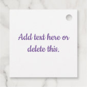 Kleurrijk waterverf-orchideeontwerp met monogram bedankjes labels (Achterkant)