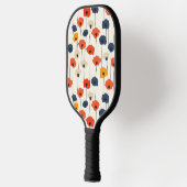 Kleurrijk waterverf papaver patroon pickleball paddle (Links)