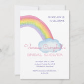 Kleurrijk Waterverf RegenboogVrijgezellenfeest Kaart (Voorkant)