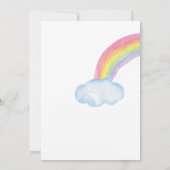 Kleurrijk Waterverf RegenboogVrijgezellenfeest Kaart (Achterkant)