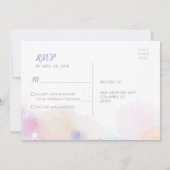 Kleurrijk Waterverf RSVP Briefkaart (Achterkant)