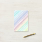 Kleurrijk waterverf snijdt patroon aan post-it® notes (Op bureau)