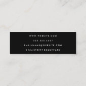 Kleurrijk Waterverf Verf het goudkleurige etiket Mini Visitekaartje (Achterkant)