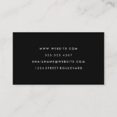 Kleurrijk Waterverf Verf het goudkleurige etiket Visitekaartje (Achterkant)