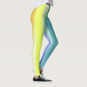 Kleurrijk Waterverf Verticaal regenboogpatroon | Leggings (Rechts)