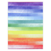 Kleurrijk Waterverf Verticaal regenboogpatroon | Tafelkleed (Voorkant)