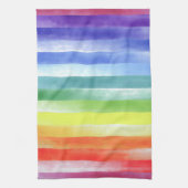 Kleurrijk Waterverf Verticaal regenboogpatroon | Theedoek (Verticaal)