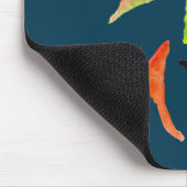 Kleurrijk waterverf vlinder muismat (Hoek)