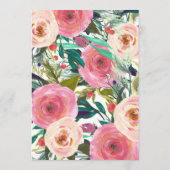 Kleurrijk Waterverf Vloertuinwrijvingsmenu Menu (Achterkant)