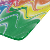Kleurrijk Wavy wervelpatroon Snijplank (Hoek)