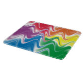 Kleurrijk Wavy wervelpatroon Snijplank (Hoek)