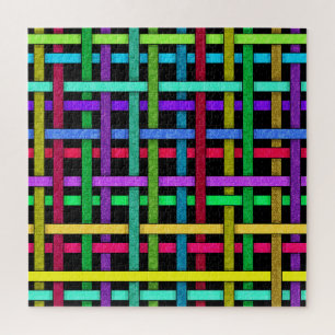 Kleurrijk Weave 1 Legpuzzel