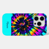 KLEURRIJK WEB GEÏNSPIREERD STROPDAS-KLEURSTOF ONTW Case-Mate iPhone CASE (Achterkant (horizontaal))