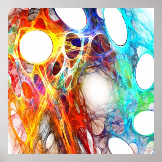 Kleurrijk web - Poster (Voorkant)