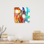 Kleurrijk web - Poster (Keuken)