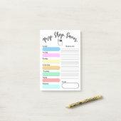 Kleurrijk weekmenu Post-it-notitie 4"x6" Post-it® Notes (Op bureau)