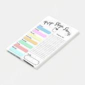 Kleurrijk weekmenu Post-it-notitie 4"x6" Post-it® Notes (Schuin)