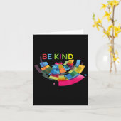 Kleurrijk Wees vriendelijk Abstracte vriendelijkhe Kaart (Gele Bloem)