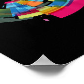 Kleurrijk Wees vriendelijk Abstracte vriendelijkhe Poster (Hoek)