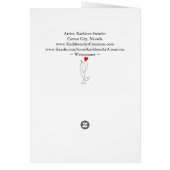 Kleurrijk Weimaraner Dog Floral Wenskaart (Achterkant)