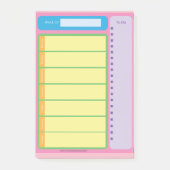 Kleurrijk wekelijks om netelige opmerkingen te mak post-it® notes (Voorkant)