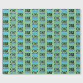 Kleurrijk "Welcome Little One" Baby shower Cadeaupapier (Vlak)