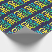 Kleurrijk "Welcome Little One" Baby shower Cadeaupapier (Hoek)