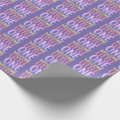 Kleurrijk "Welcome Little One" Baby shower Cadeaupapier (Hoek)