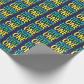 Kleurrijk "Welcome Little One" Baby shower Cadeaupapier (Hoek)