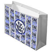 Kleurrijk "Welcome Little One" Baby shower Groot Cadeauzakje (Voorkant Gekanteld)