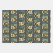 Kleurrijk "Welcome Little One" Baby shower Inpakpapier Vel (Voorkant 3)