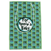 Kleurrijk "Welcome Little One" Baby shower Medium Cadeauzakje (Voorkant)