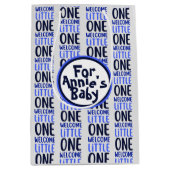 Kleurrijk "Welcome Little One" Baby shower Medium Cadeauzakje (Voorkant)